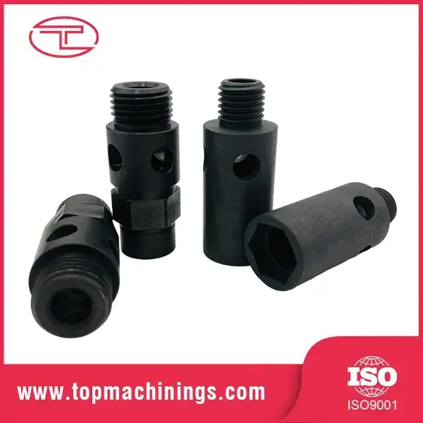 CNC-bearbeiding med presisjonsgjenget skaft